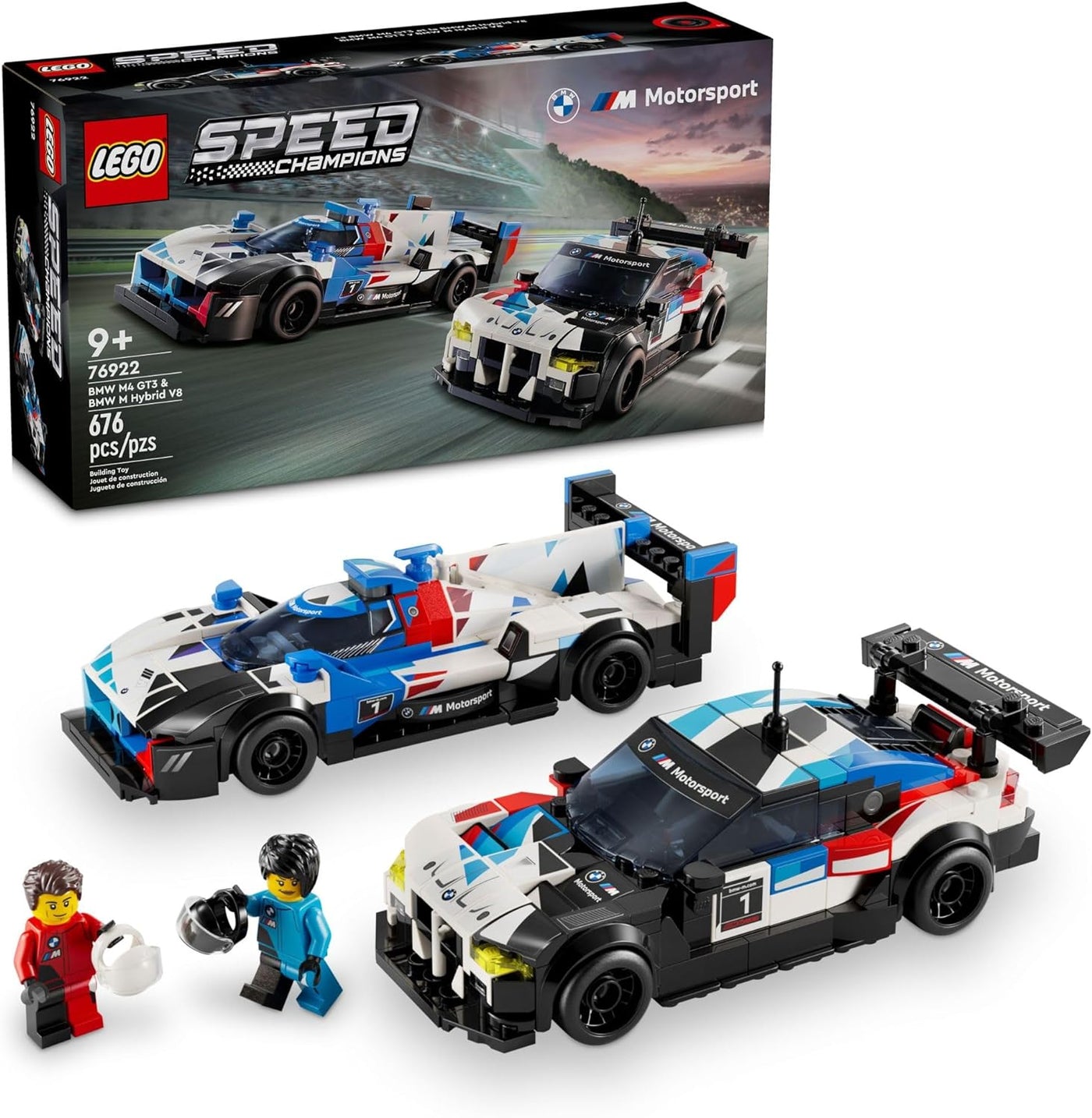 LEGO 76922 BMW M4 GT3 & BMW M Hybrid V8 Race Cars
