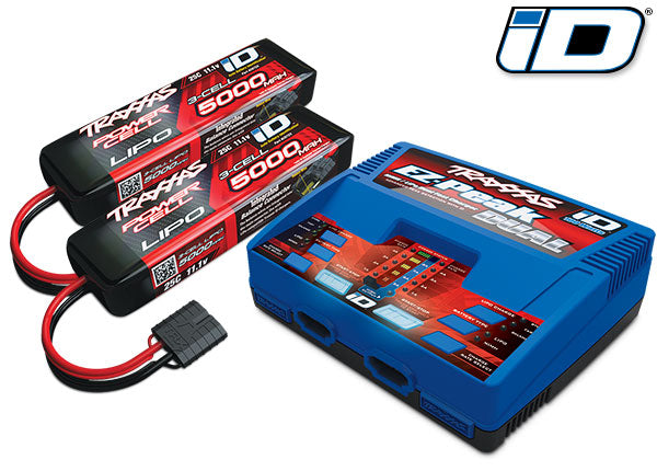 3S LiPo Completer Pack (2) 2872X Battery & 2972 Charger Traxxas #2990