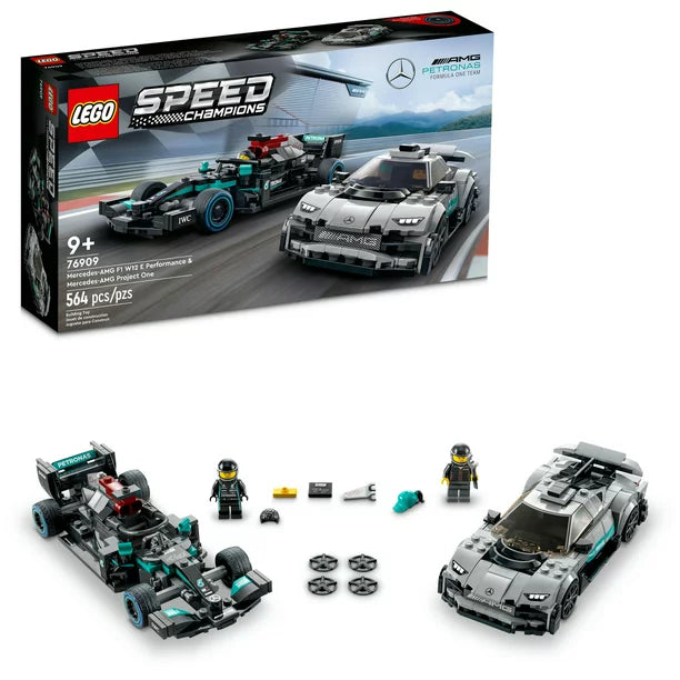 76909 Mercedes AMG F1 W12 E Performance & Mercedes AMG Project One LEGO 76909