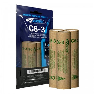 Estes C6-3 Bagged Engines (3) EST10023