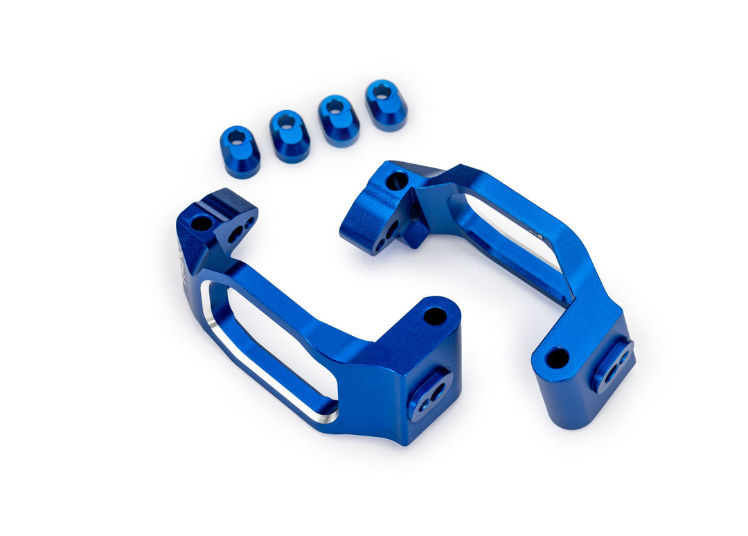 CASTER BLOCKS ALUM BLUE Traxxas #10232-BLUE
