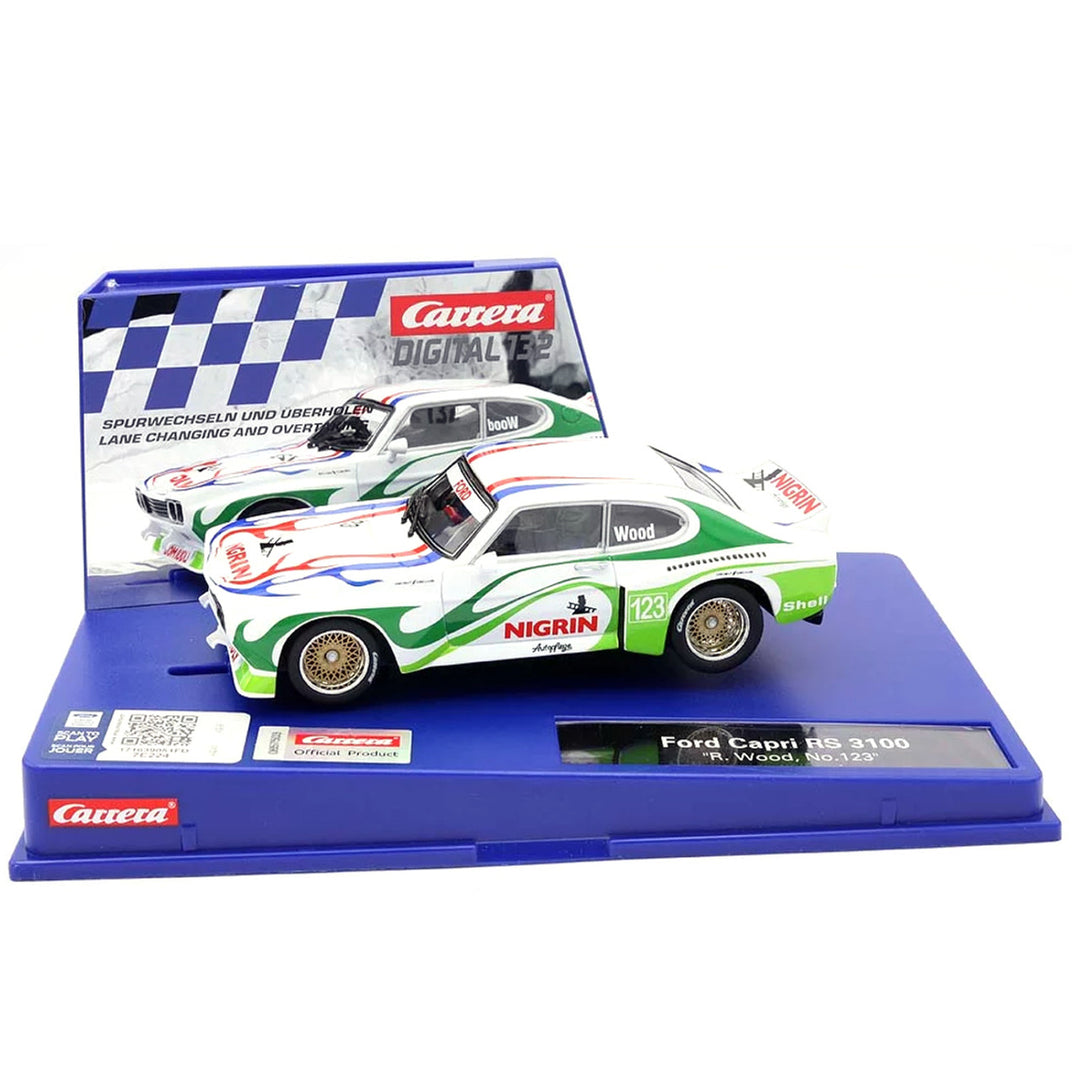 Carrera Digital 31046 Ford Capri 3100 RS R.Wood, No.123 w/ Lights 1/32 Slot Car CAR20031046
