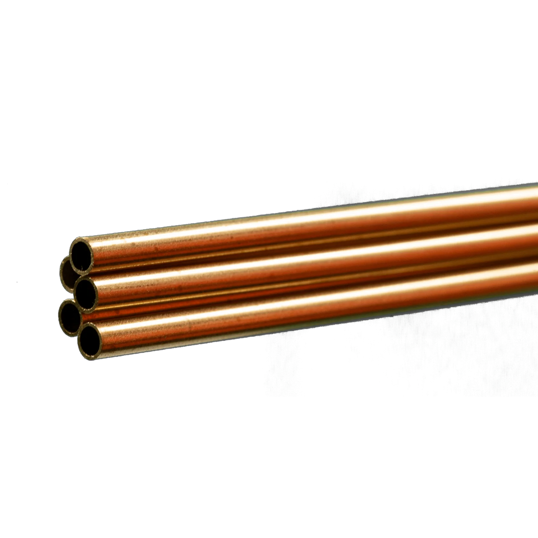 K+S 1145 Round Brass Tube 1/8 x .014 x 3