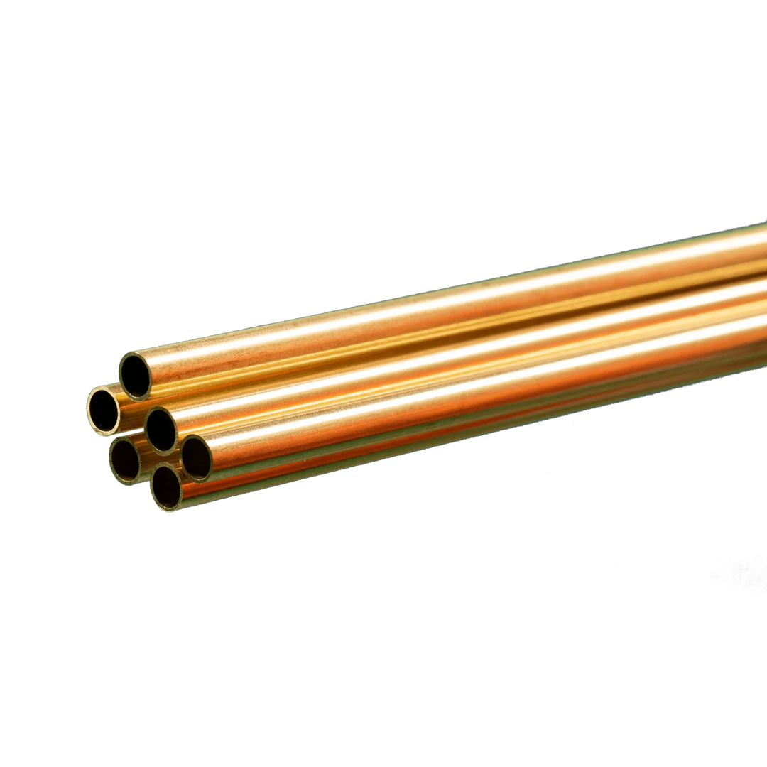 Round Brass Tube 3/16 x .014 x