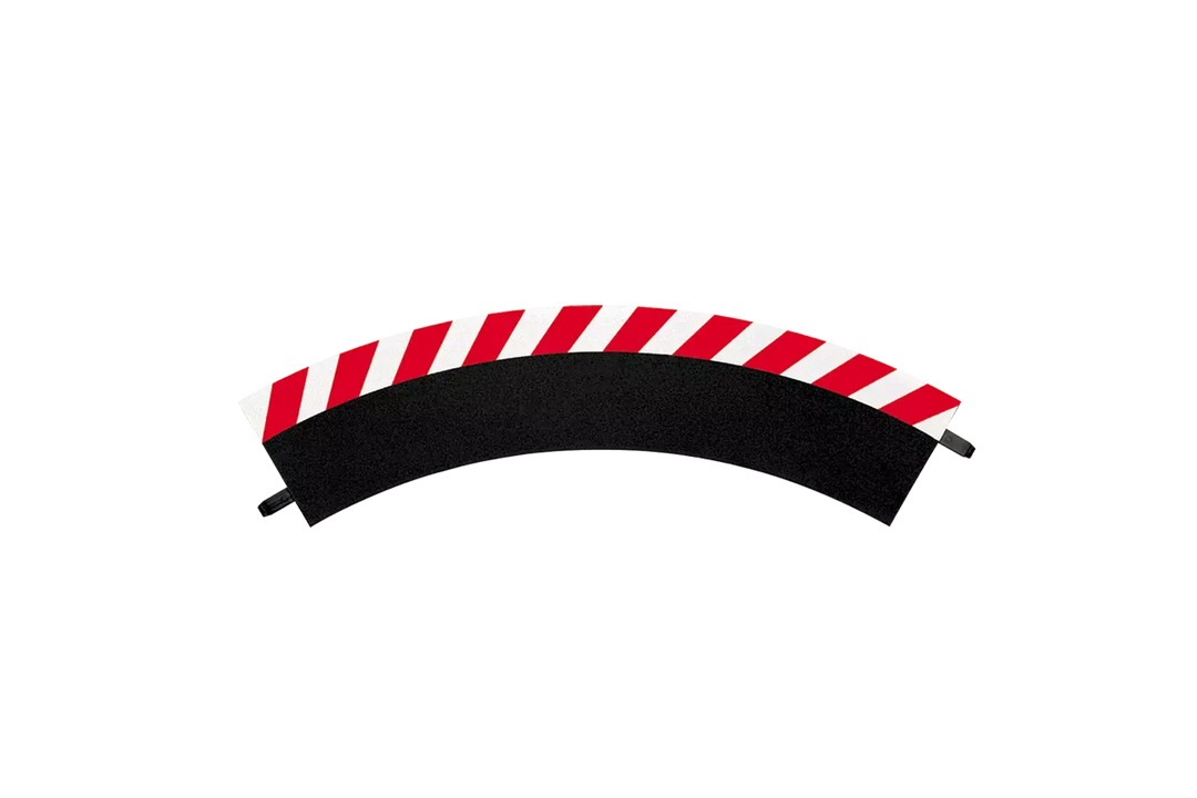 Outside Shoulder for curve 1/60° (3), end piece (2), DIGITAL 124, DIGITAL 132, Carrera Evolution #20020561