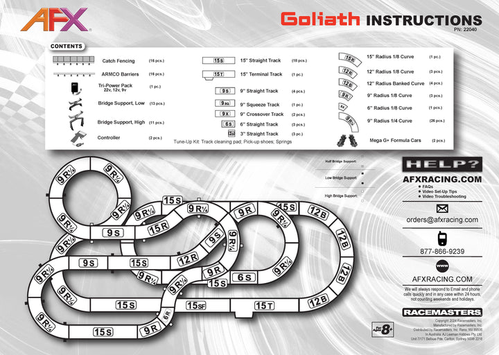 Goliath Set 65 Feet of Track AFX 22040