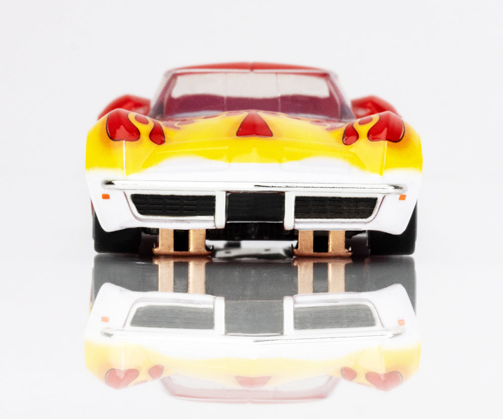 AFX Corvette 1970 Red w/Yellow Wildfire 22055