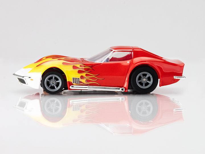 AFX Corvette 1970 Red w/Yellow Wildfire 22055