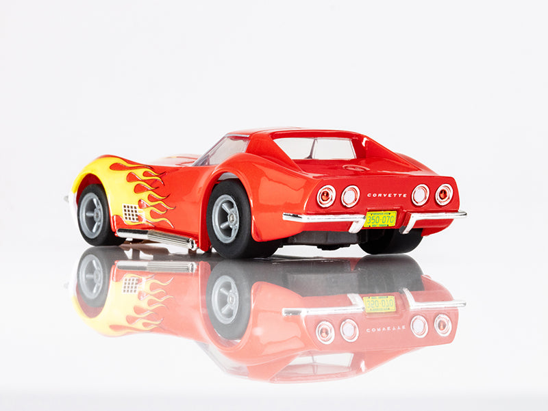 AFX Corvette 1970 Red w/Yellow Wildfire 22055