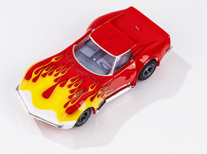 AFX Corvette 1970 Red w/Yellow Wildfire 22055