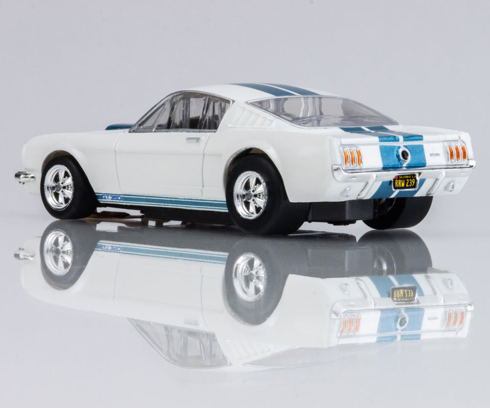 Shelby GT350 1965 White/Blue AFX #22068 AFX22068
