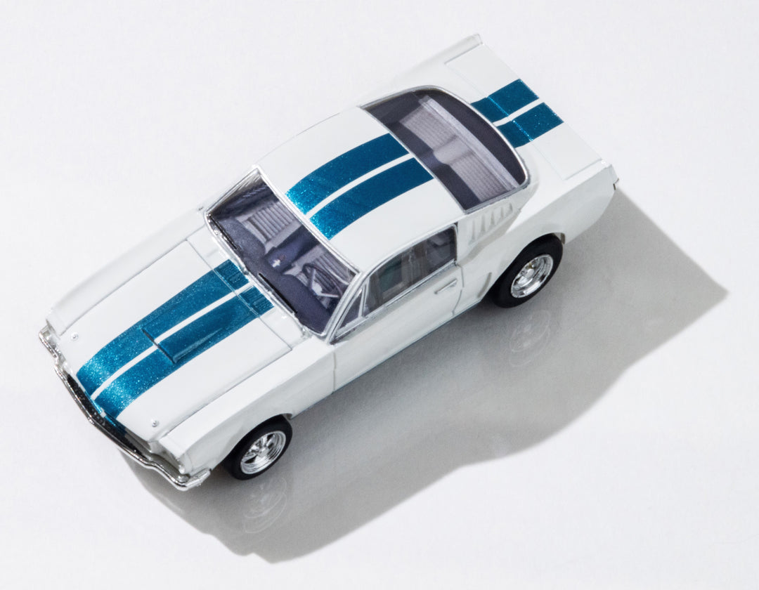 Shelby GT350 1965 White/Blue AFX #22068 AFX22068