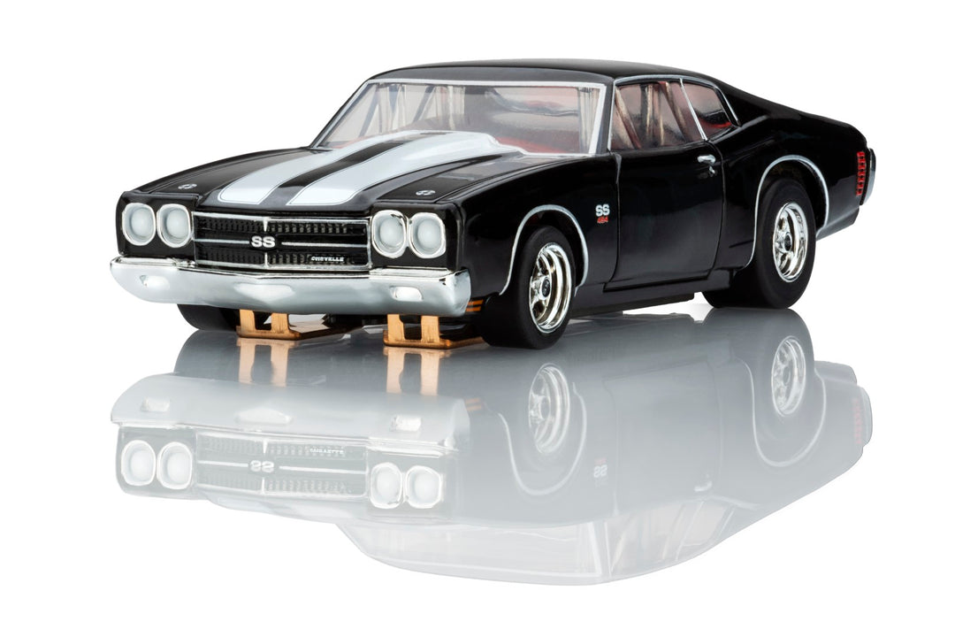 22118 1970 Chevelle LS6 SS 454 Blk Wht AFX