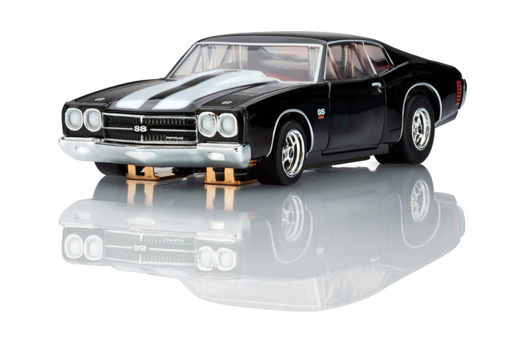 22118 1970 Chevelle LS6 SS 454 Blk Wht AFX