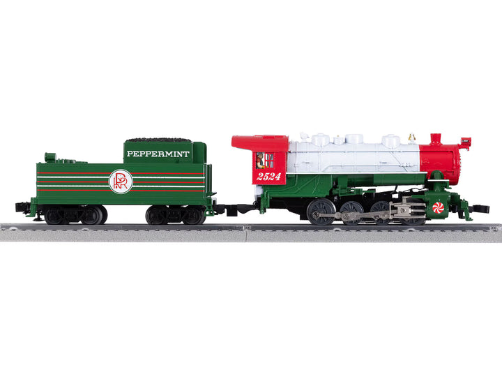 O RTR Peppermint Railroad 0-8-0 Christmas Freight LionChief Lionel #2523120