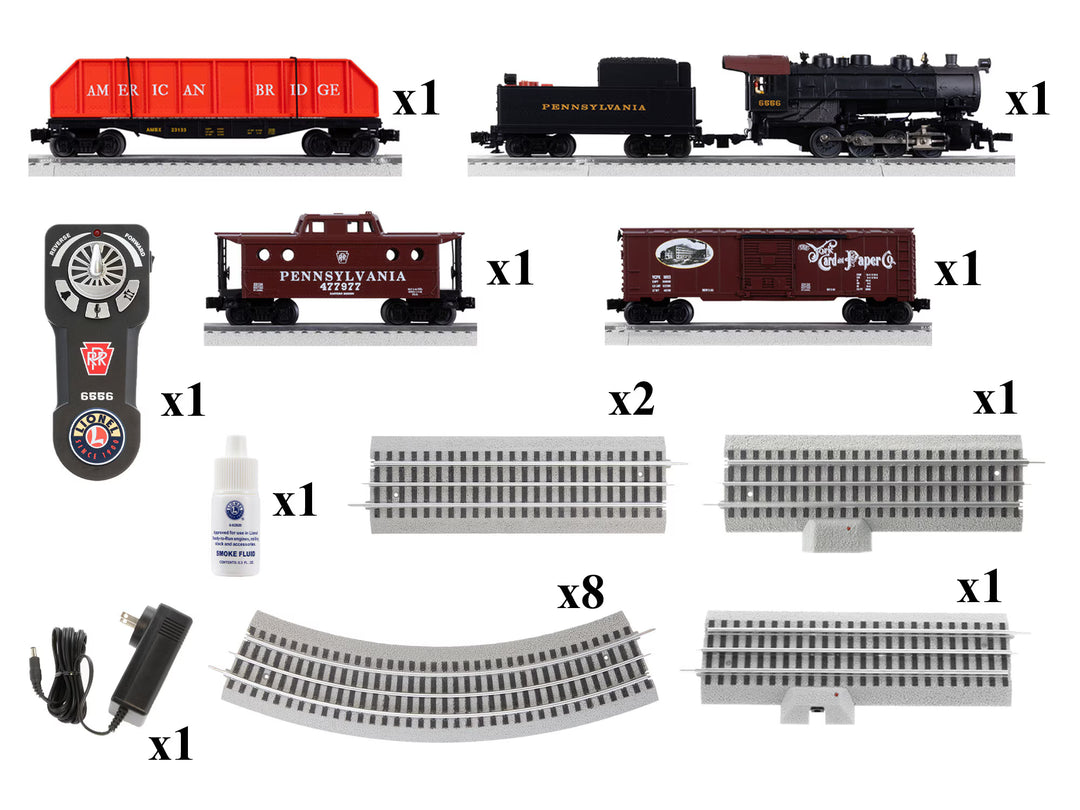 O RTR PRR Keystone 0-8-0 LionChief Set Lionel #2523130