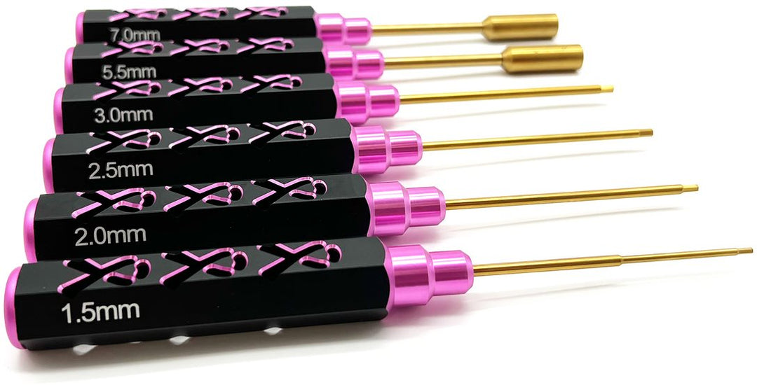 6-Piece Hex & Nut Driver Set RCE7230, Breast Cancer Awareness
