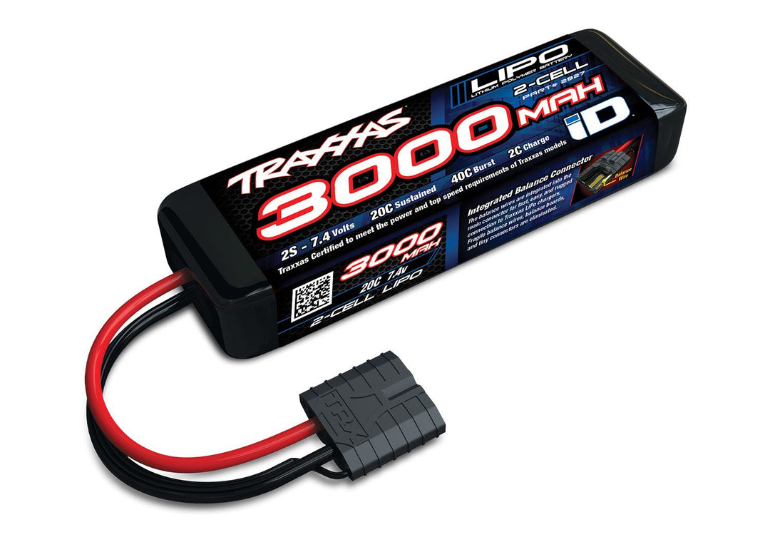 2S LIPO 3000MAH 7.4V 20C 3000mah LiPo Battery Traxxas 2827X