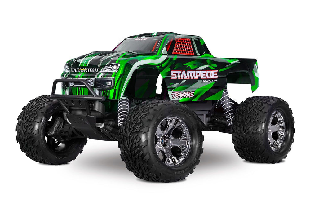 Stampede® Brushless BL-2s™ 1/10 Scale Monster Truck. Ready-To-Race® Traxxas #36354-4
