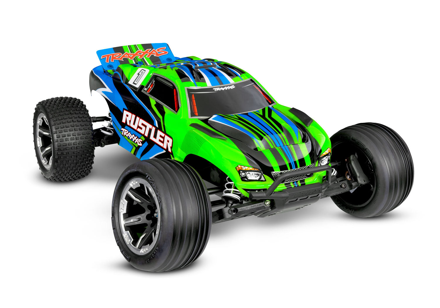 Rustler 2wd Truck RTR HD w/USB-C Charger and Battery, Traxxas #37254-8