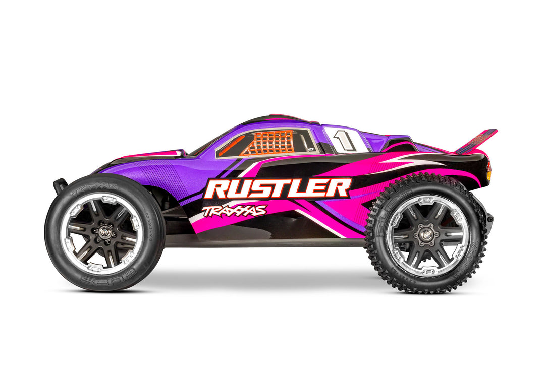 Rustler 2wd Truck RTR HD w/USB-C Charger and Battery, Traxxas #37254-8