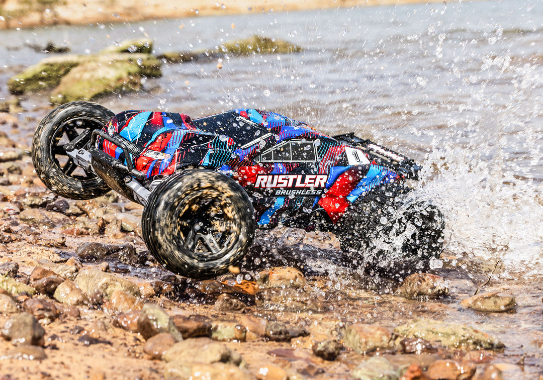 Rustler 2WD stadium truck with VX3 ESC and V3200 motor Traxxas 37454-4