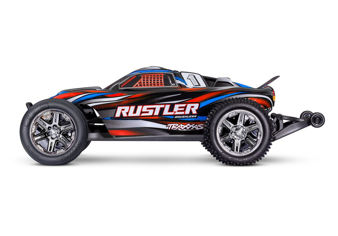 Rustler® Brushless BL-2s™ 1/10 Scale Stadium Truck. Ready-To-Race® Traxxas #37354-4