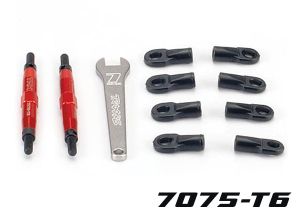 Front  Rear Alum. Toe Links Red: Slayer Traxxas 5938R