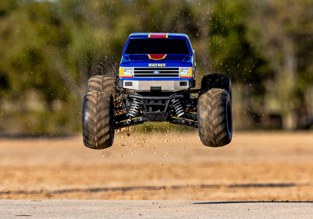 Traxxas Bigfoot 4x4 Blue BL-2S Brushless Diamond Combo - High Traxxas Bigfoot 4x4 Blue BL-2S Brushless Diamond Combo - High