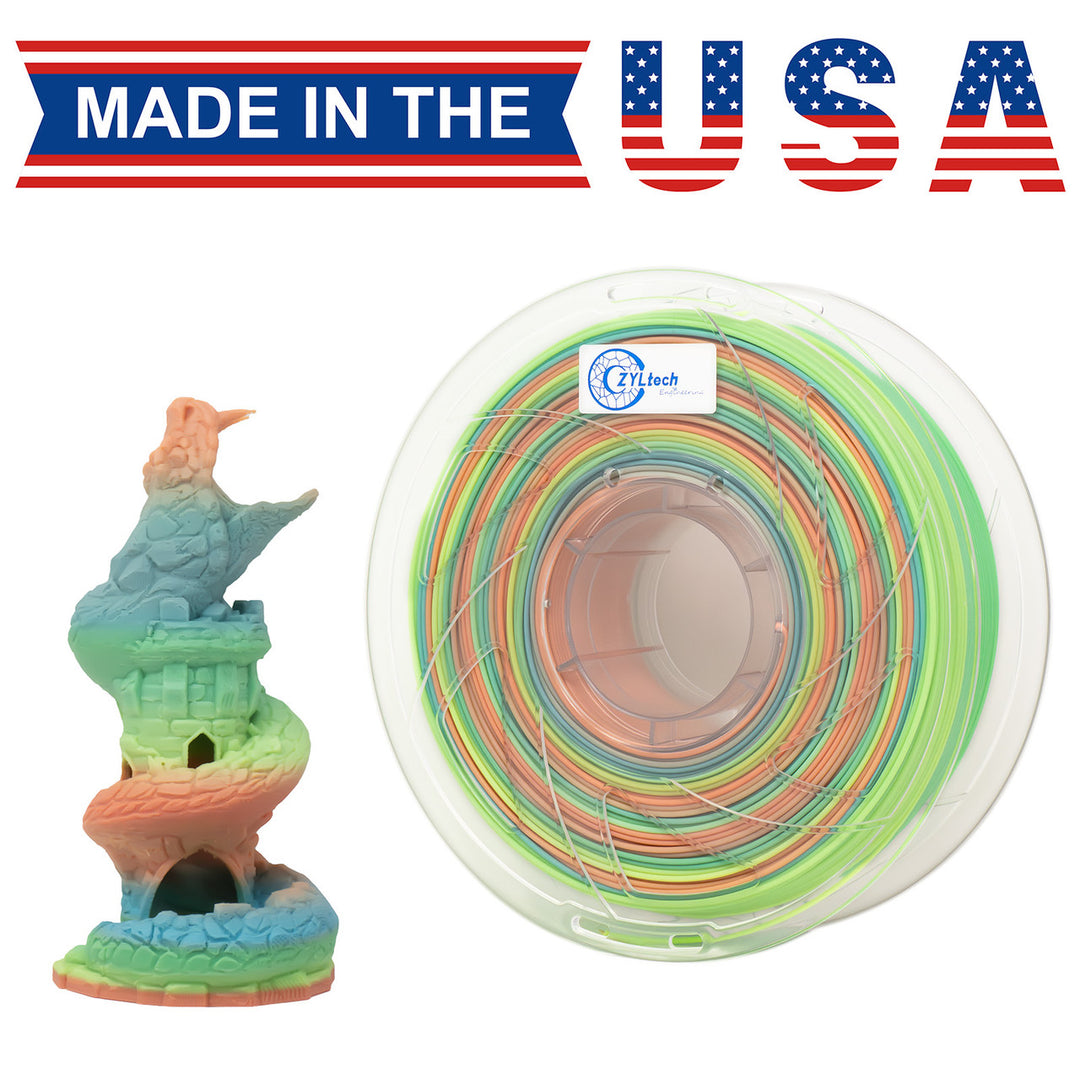 PLA Filament 2024 Rainbow Summer Sorbet ZYLtech Engineering FMT-PLA-SMS
