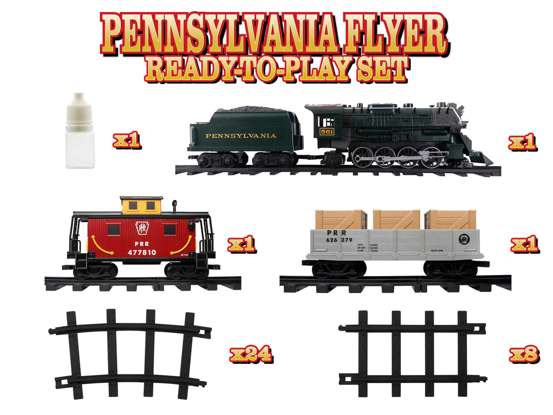 Pennsylvania Flyer Freight Ready-to-Play Train Set w/ Bluetooth Lionel #712122