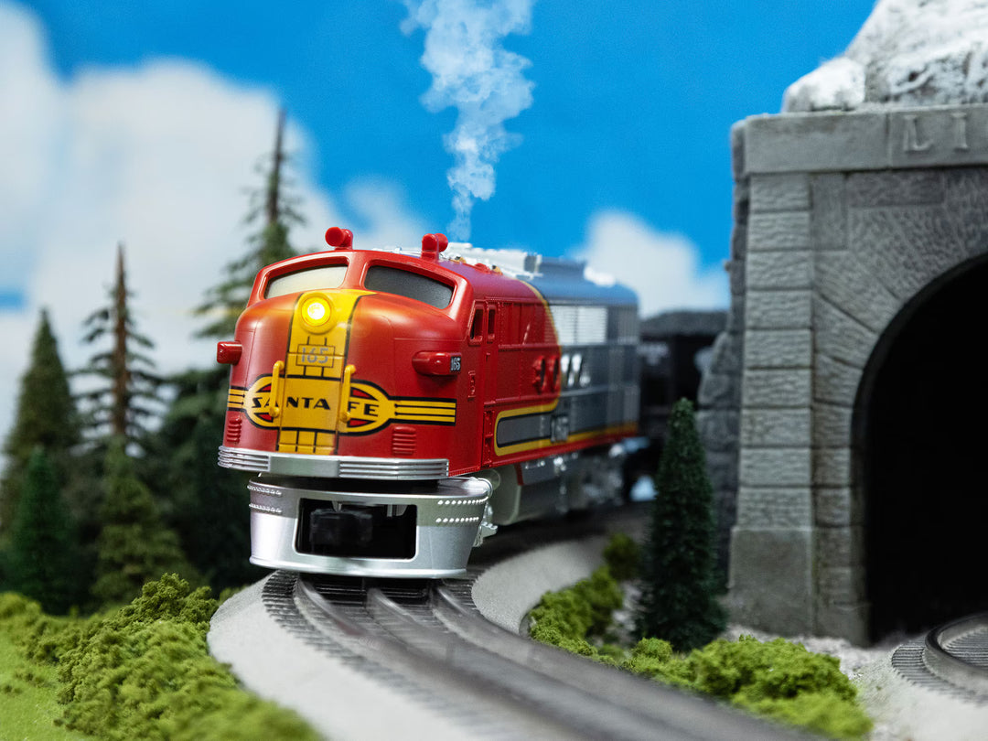 Lionel Santa Fe Flyer Freight Battery Operated O-Gauge Train Set 712130