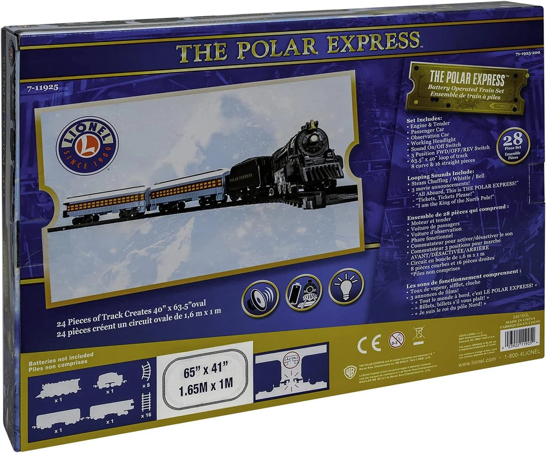 LIONEL - The Polar Express Battery Operated Mini Train Set (711925)