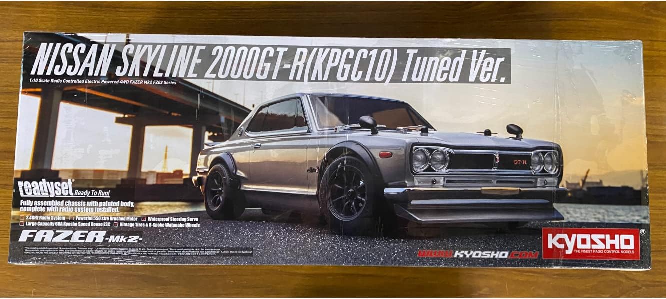 1/10 EP 4WD FAZER Mk2 FZ02 Nissan Skyline 2000GT-R (KPGC10) KYO34425T1 –  Hobby-Sports.com