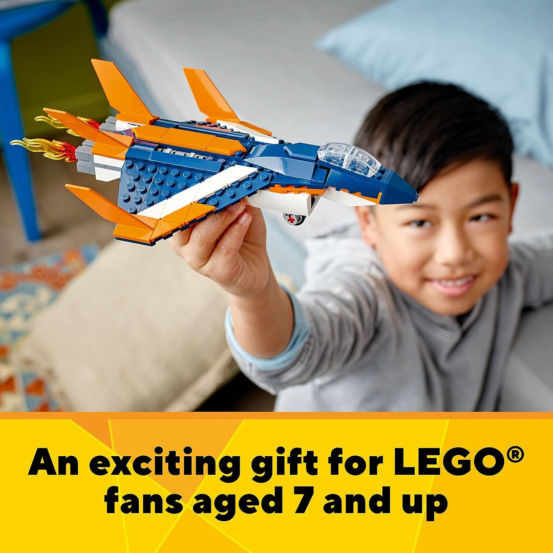 31126 Creator 3 in 1 Supersonic Jet Plane Toy LEGO