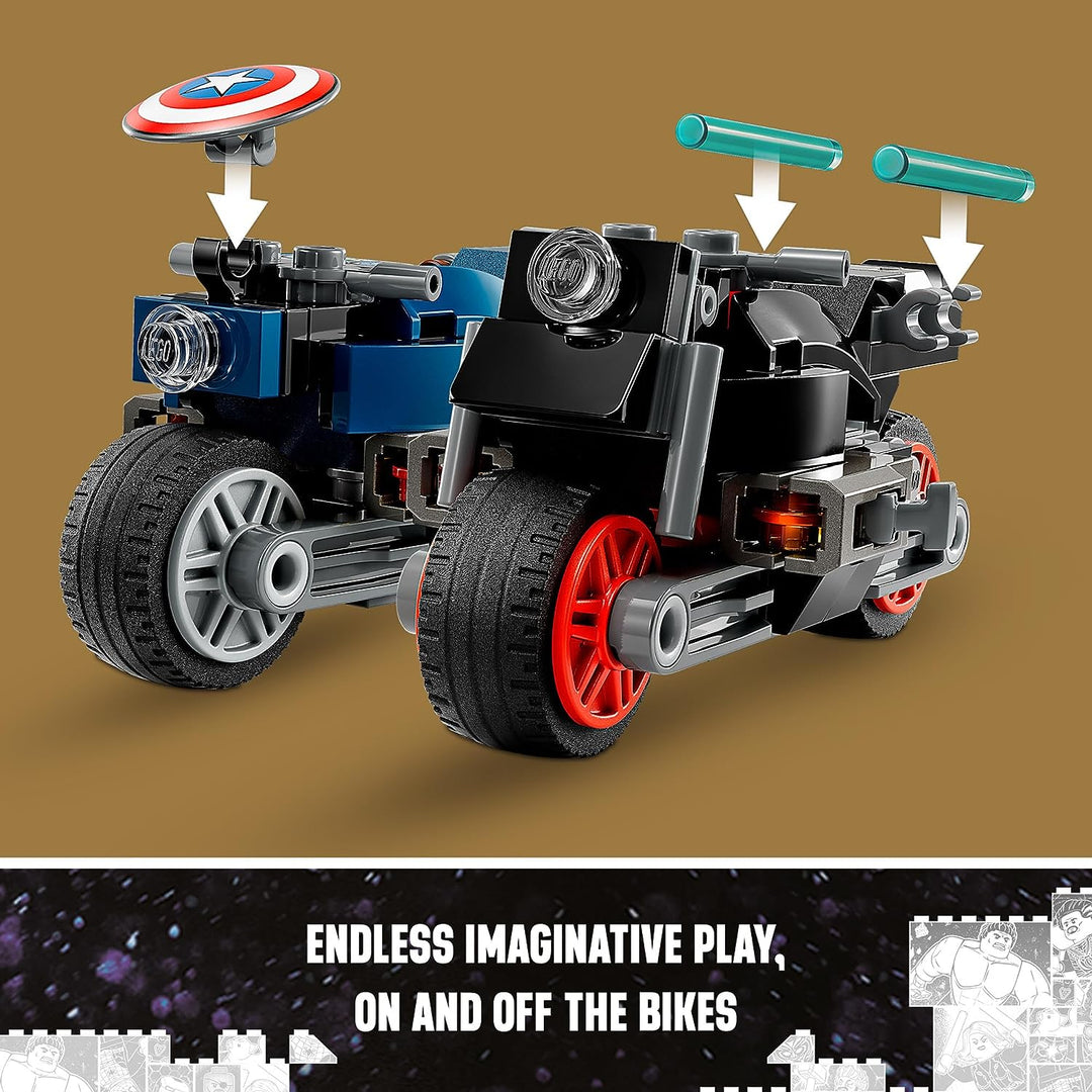 76260 Marvel Black Widow & Captain America Motorcycles LEGO