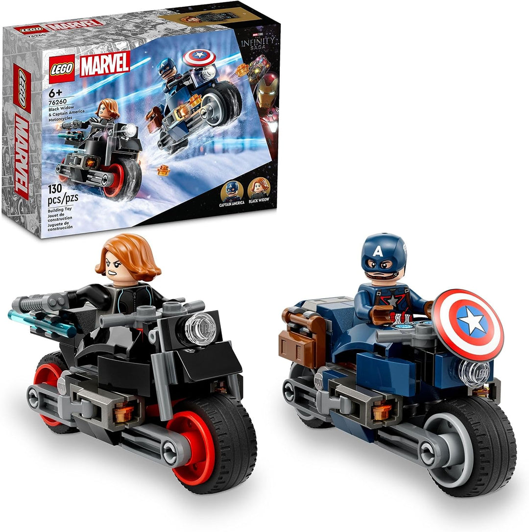 76260 Marvel Black Widow & Captain America Motorcycles LEGO
