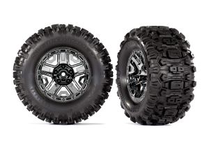 T&W BLK CHRM 2.8 WHL/SLDGEHMMR Traxxas 9072