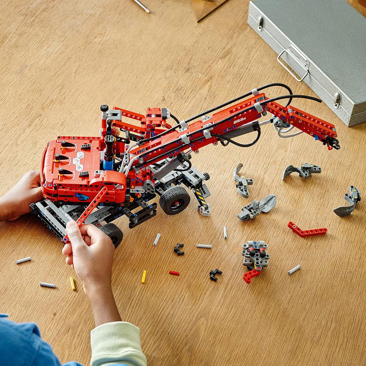 42144 Technic Material Handler, Mechanical Model Crane Toy LEGO