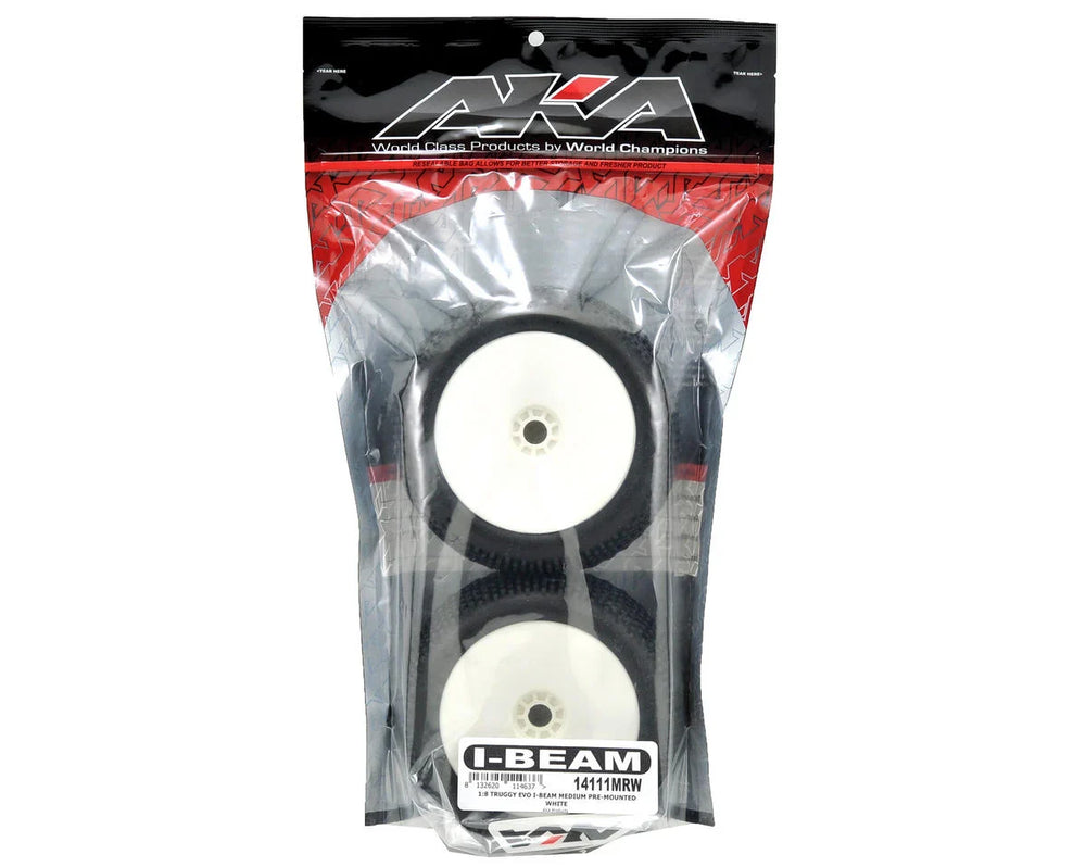 1/8 Truggy EVO I-BEAM Soft Mounted White AKA14111SRW
