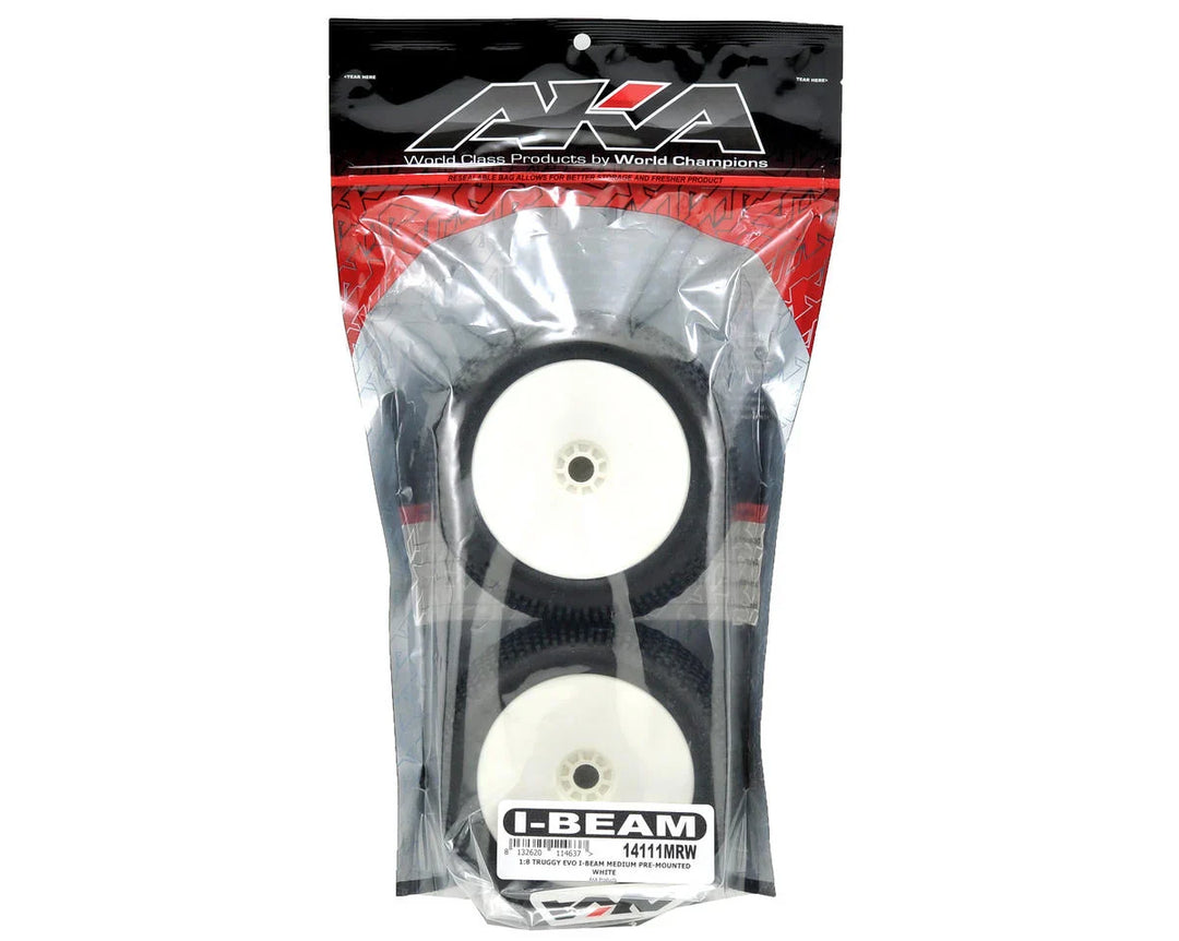 1/8 Truggy EVO I-BEAM Soft Mounted White AKA14111SRW