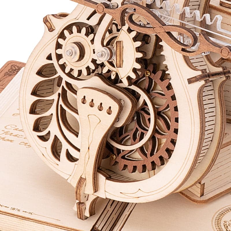 ROKR Magic Cello Mechanical Music Box 3D Wooden Puzzle Robotime AMK63