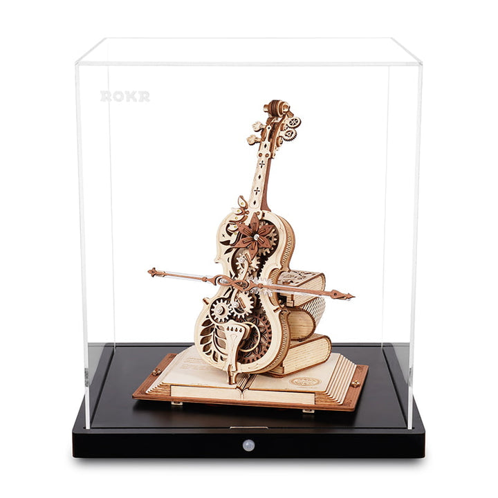 ROKR Magic Cello Mechanical Music Box 3D Wooden Puzzle Robotime AMK63