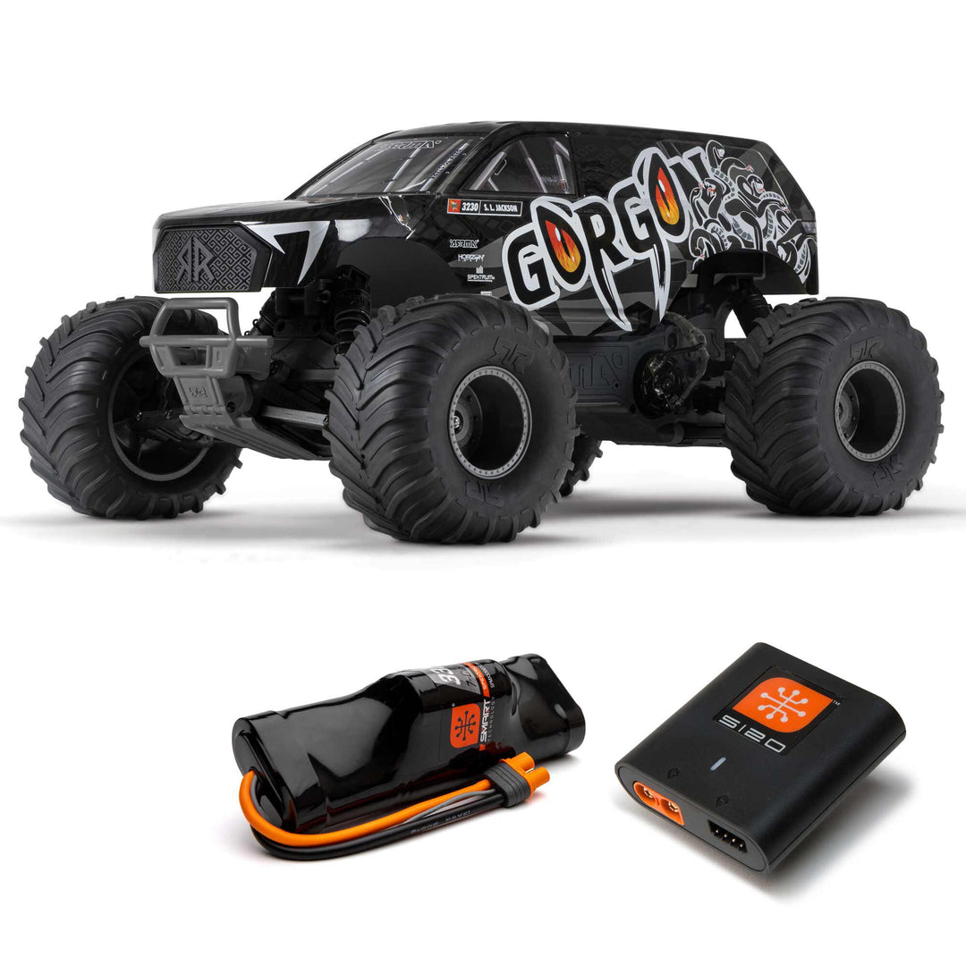 GORGON 2wd MT 1/10 Self Assembly RTA KIT SMART USB batt Gunmetal Arrma ARA3230SKT1
