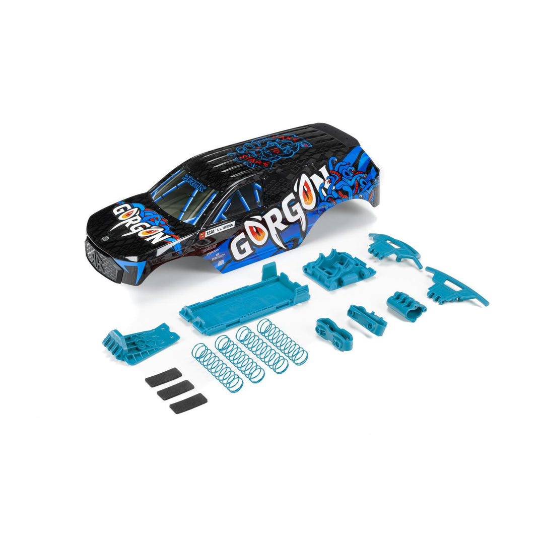 GORGON Painted Decaled Trimmed Body Set, Blue ARA402355
