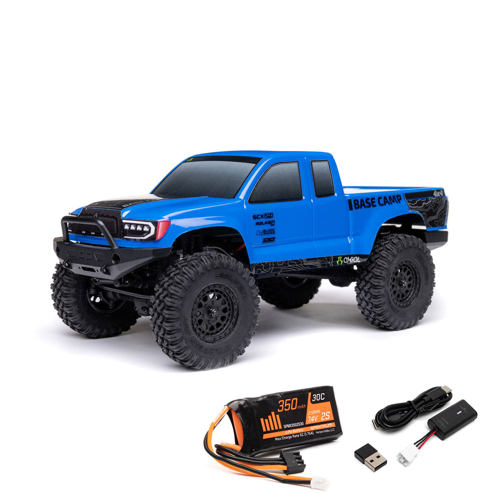 1/24 SCX24 Base Camp 4WD Rock Crawler Brushed RTR, Axial, AXI-1219
