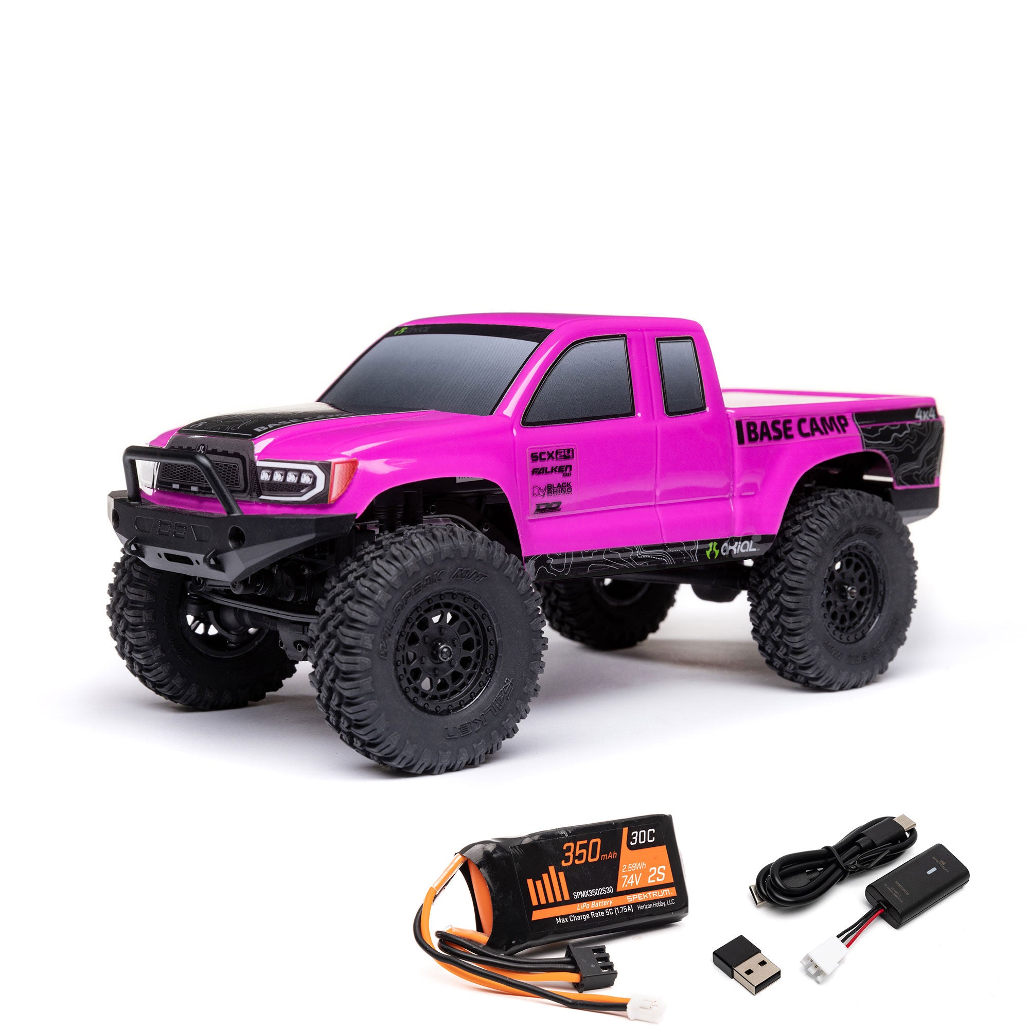 1/24 SCX24 Base Camp 4WD Rock Crawler Brushed RTR, Axial, AXI-1219