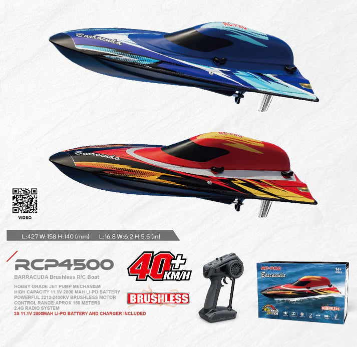 Barracuda - 17" R/C Brushless Boat - RTR RCP4500