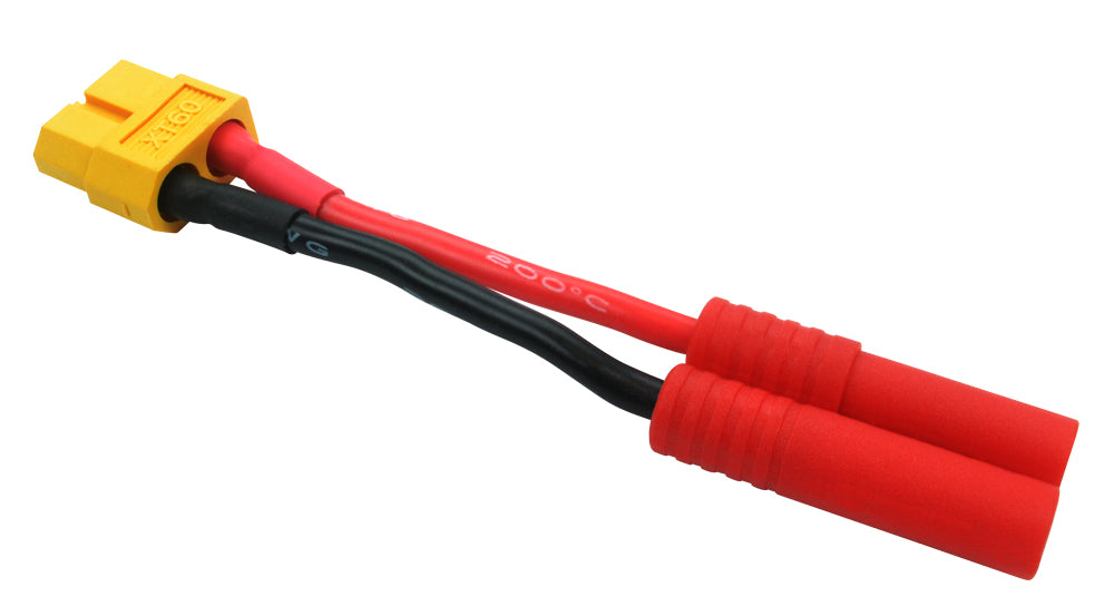 COMXT 60F2HXT4 XT60 Female to HXT 4mm Conver.