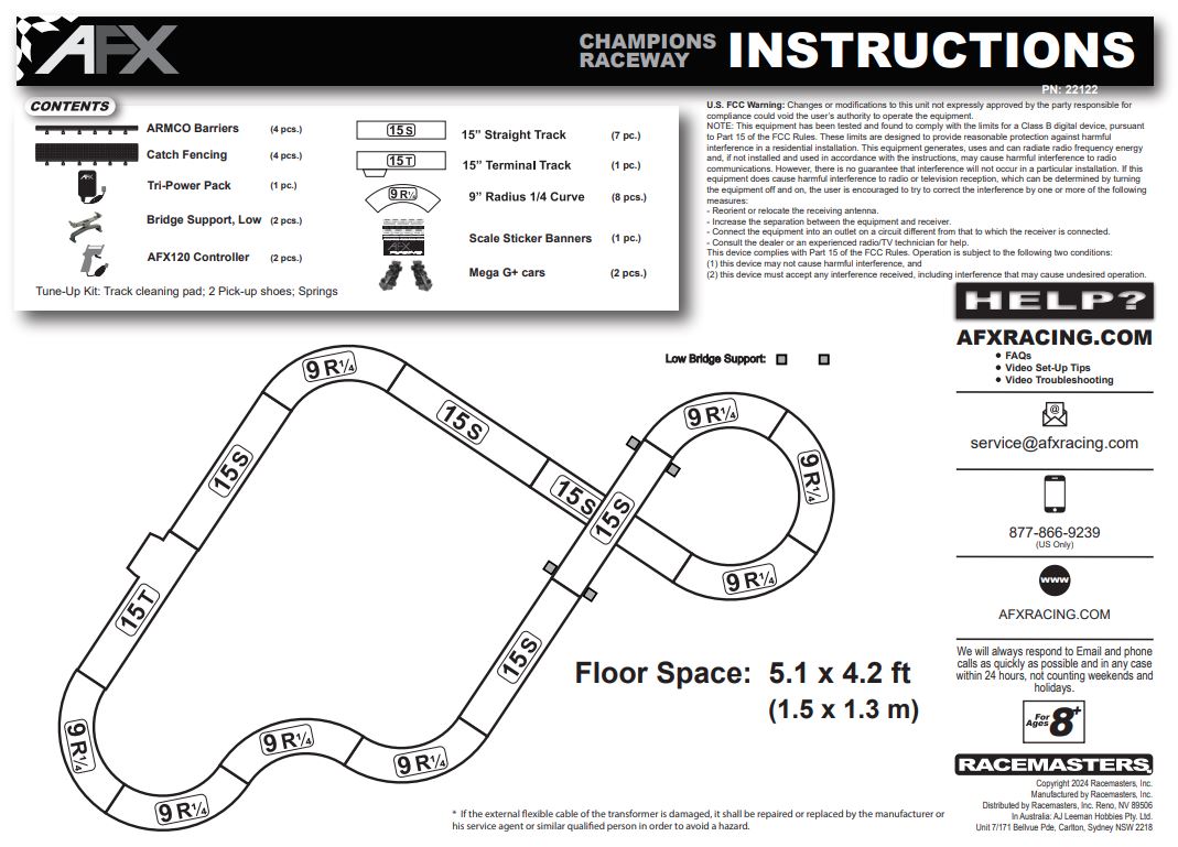 Champions Raceway Set AFX #22122